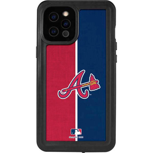 MLB Atlanta Braves Split iPhone 12 Pro Max Waterproof Case