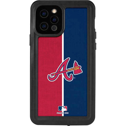 MLB Atlanta Braves Split iPhone 12 Pro Waterproof Case