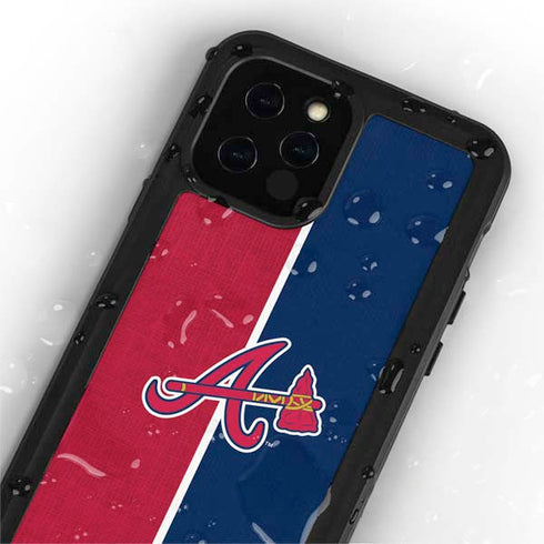 MLB Atlanta Braves Split iPhone 12 Pro Waterproof Case