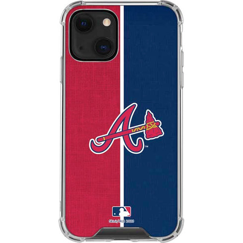 MLB Atlanta Braves Split iPhone 13 Mini Clear Case