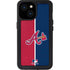 MLB Atlanta Braves Split iPhone 13 Mini Waterproof Case