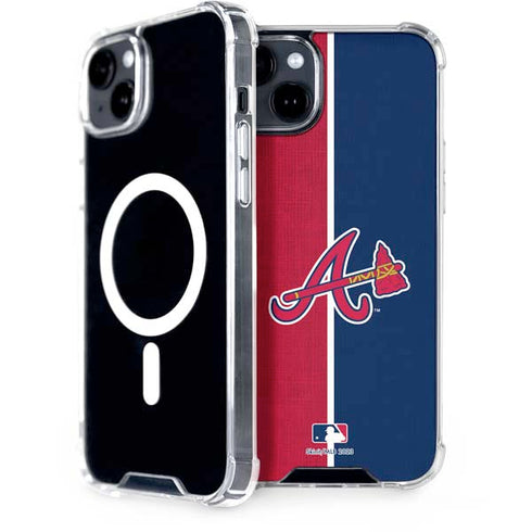 MLB Atlanta Braves Split iPhone 15 Plus MagSafe Case