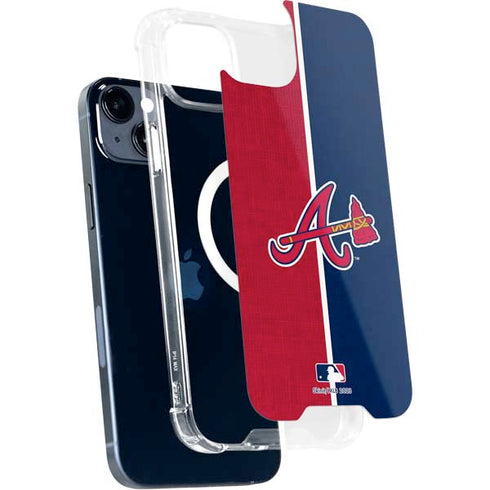 MLB Atlanta Braves Split iPhone 15 Plus MagSafe Case
