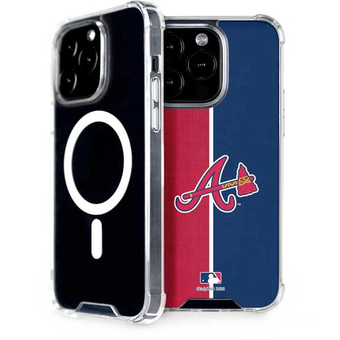 MLB Atlanta Braves Split iPhone 15 Pro MagSafe Case