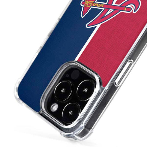 MLB Atlanta Braves Split iPhone 15 Pro MagSafe Case