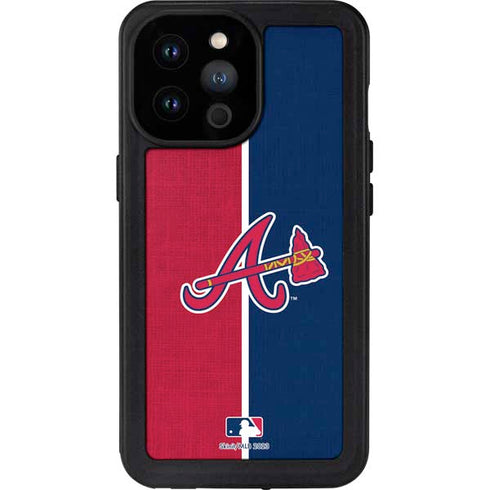 MLB Atlanta Braves Split iPhone 14 Pro Max Waterproof Case