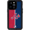 MLB Atlanta Braves Split iPhone 14 Pro Waterproof Case