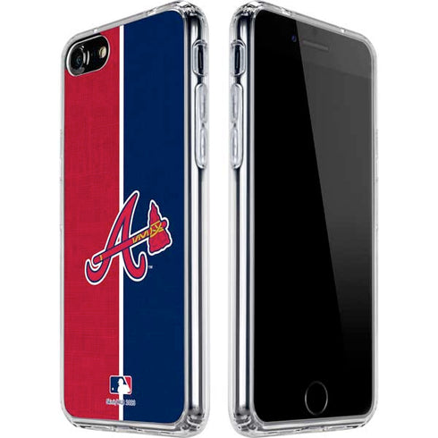 MLB Atlanta Braves Split iPhone SE (2nd & 3rd Gen) Clear Case