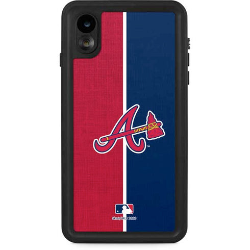 MLB Atlanta Braves Split iPhone XR Waterproof Case