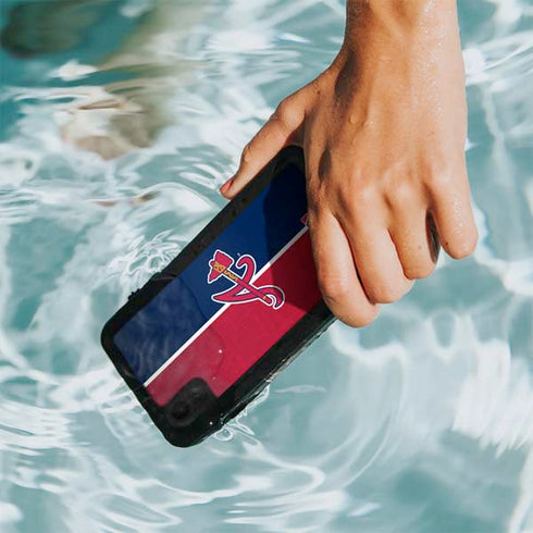 MLB Atlanta Braves Split iPhone XR Waterproof Case