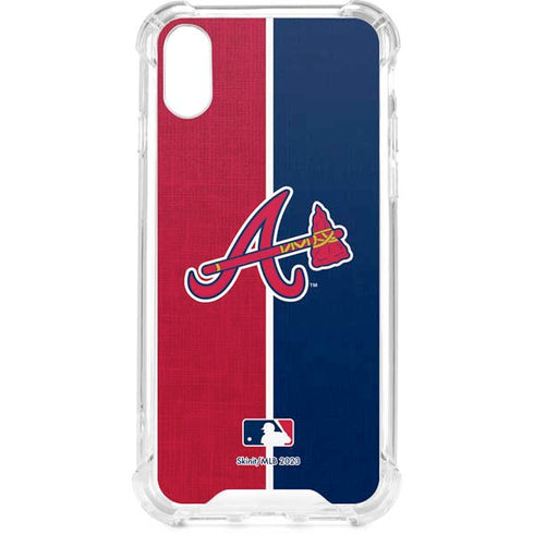 MLB Atlanta Braves Split iPhone XS Clear Case