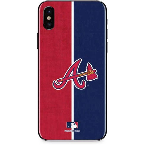 MLB Atlanta Braves Split iPhone XS Skin