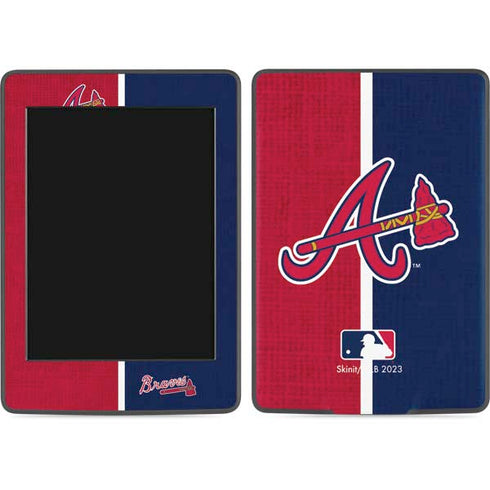 MLB Atlanta Braves Split Amazon Kindle Skin