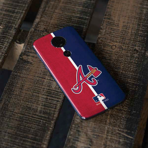 MLB Atlanta Braves Split Moto E5 Plus Skin