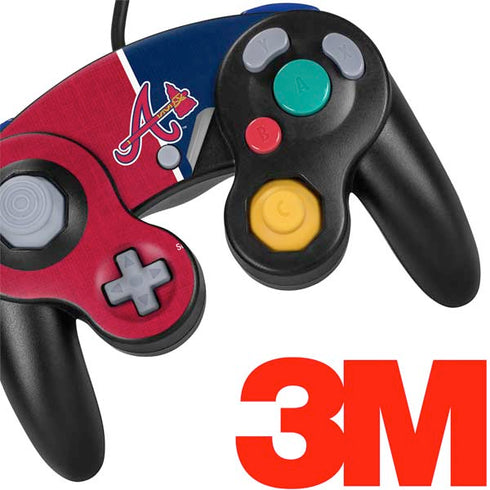 MLB Atlanta Braves Split Nintendo GameCube Controller Skin