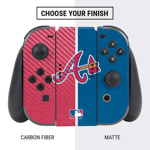 MLB Atlanta Braves Split Nintendo Switch Bundle Skin