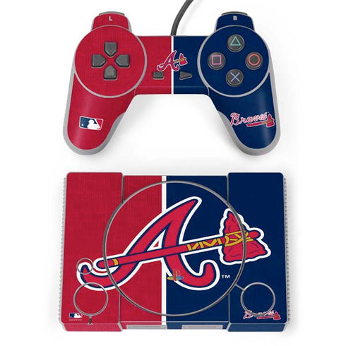 MLB Atlanta Braves Split PlayStation Classic Bundle Skin