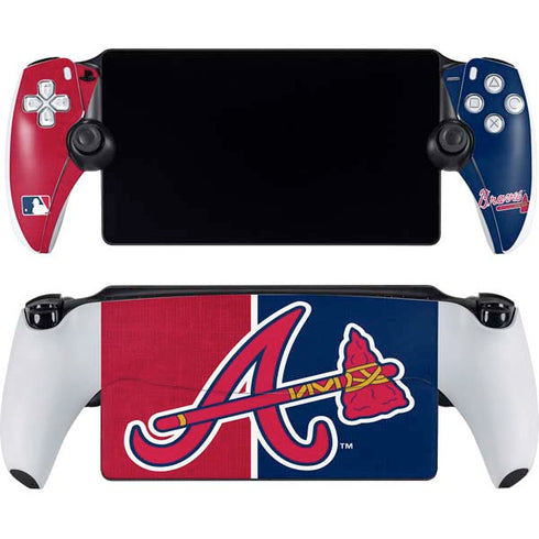 MLB Atlanta Braves Split PlayStation Portal Remote Player Skin
