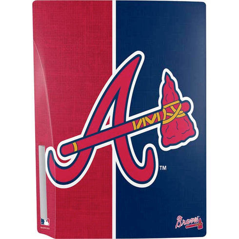MLB Atlanta Braves Split PS5 Console Skin