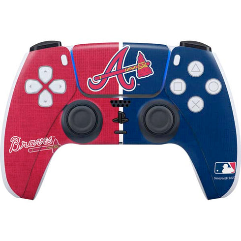 MLB Atlanta Braves Split PS5 Controller Skin