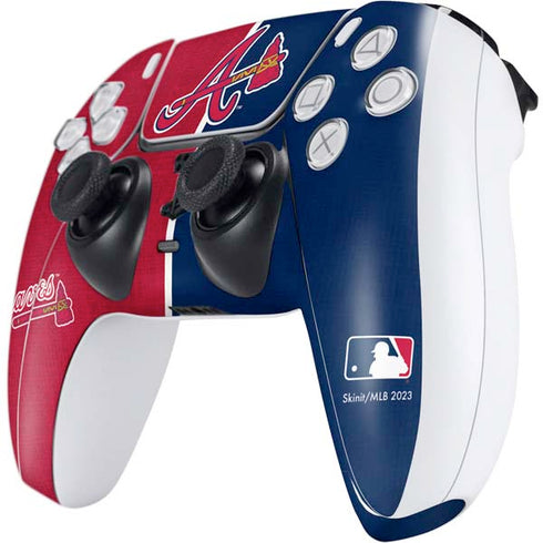 MLB Atlanta Braves Split PS5 Controller Skin