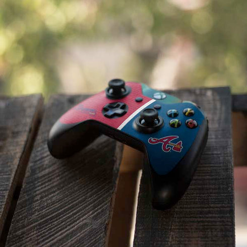 MLB Atlanta Braves Split Xbox One Controller Skin