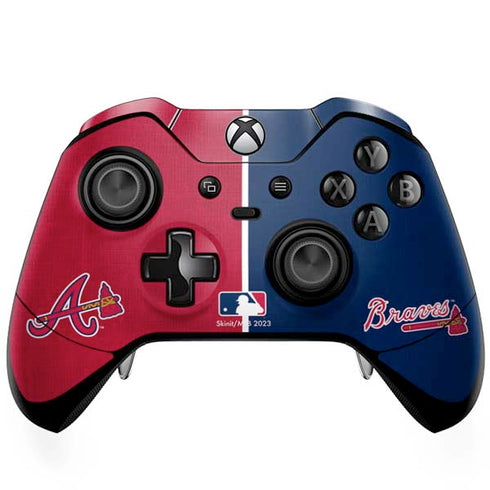 MLB Atlanta Braves Split Xbox One Elite Controller Skin