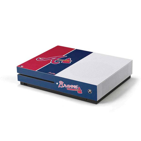 MLB Atlanta Braves Split Xbox One S Console Skin