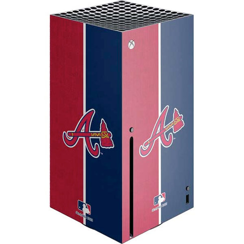 MLB Atlanta Braves Split Xbox Series X Console Skin