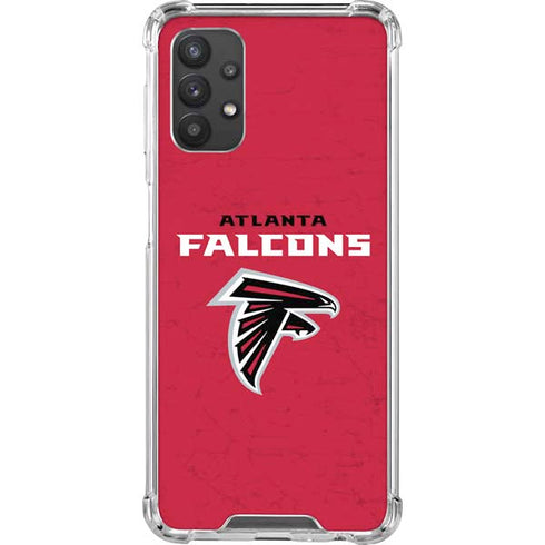 NFL Atlanta Falcons - Alternate Distressed Galaxy A32 5G Clear Case
