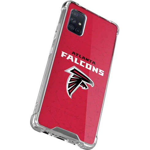 NFL Atlanta Falcons - Alternate Distressed Galaxy A71 5G Clear Case