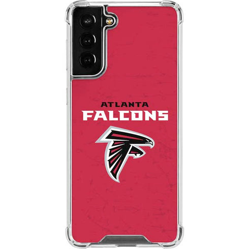NFL Atlanta Falcons - Alternate Distressed Galaxy S21 FE Clear Case