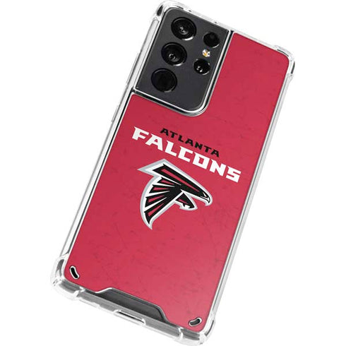 NFL Atlanta Falcons - Alternate Distressed Galaxy S21 Ultra 5G Clear Case