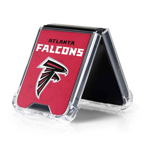 NFL Atlanta Falcons - Alternate Distressed Galaxy Z Flip5 5G Clear Case