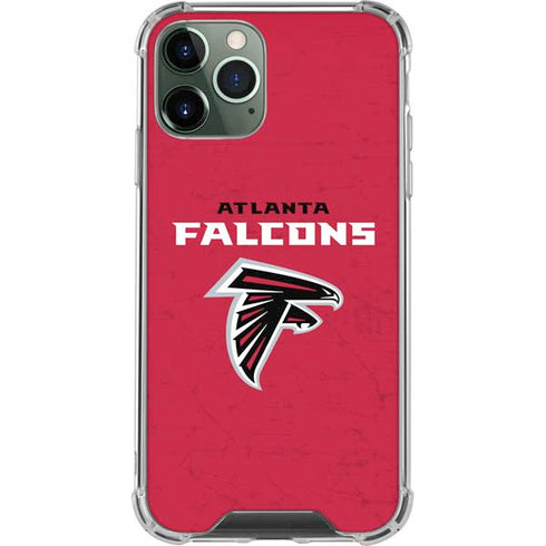 NFL Atlanta Falcons - Alternate Distressed iPhone 11 Pro Max Clear Case