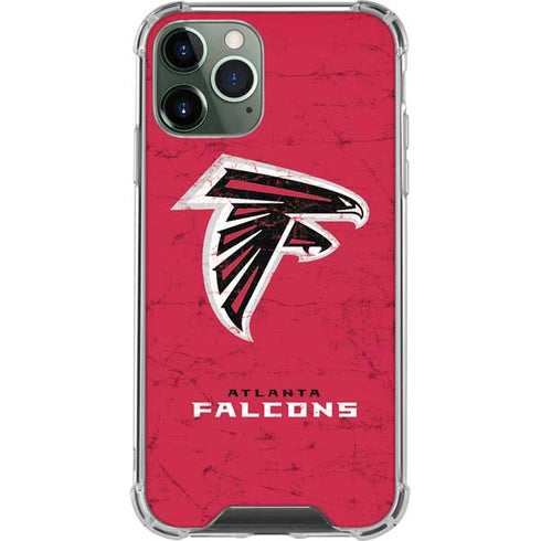 NFL Atlanta Falcons - Alternate Distressed iPhone 12 Pro Clear Case