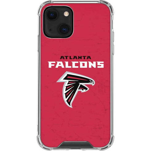 NFL Atlanta Falcons - Alternate Distressed iPhone 13 Mini Clear Case