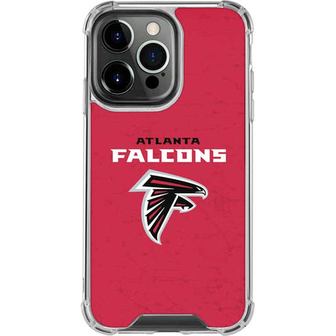 NFL Atlanta Falcons - Alternate Distressed iPhone 13 Pro Clear Case