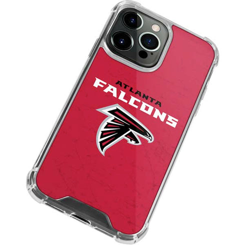 NFL Atlanta Falcons - Alternate Distressed iPhone 13 Pro Clear Case