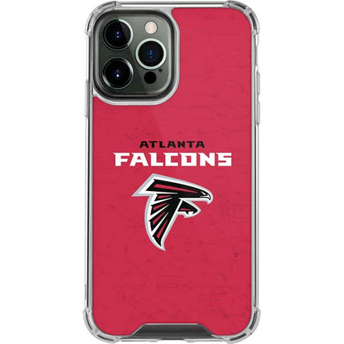NFL Atlanta Falcons - Alternate Distressed iPhone 15 Pro Max Clear Case