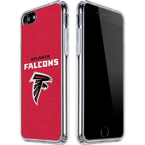 NFL Atlanta Falcons - Alternate Distressed iPhone SE (2nd & 3rd Gen) Clear Case