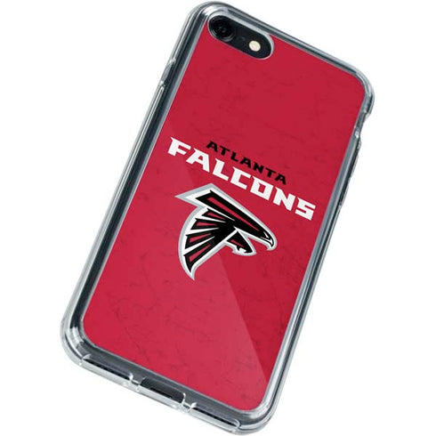 NFL Atlanta Falcons - Alternate Distressed iPhone SE (2nd & 3rd Gen) Clear Case