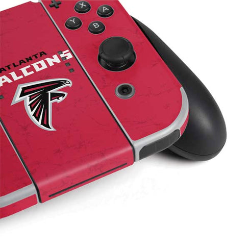 NFL Atlanta Falcons - Alternate Distressed Nintendo Switch OLED (2021) Skin