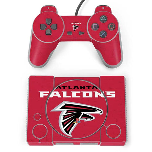 NFL Atlanta Falcons - Alternate Distressed PlayStation Classic Bundle Skin