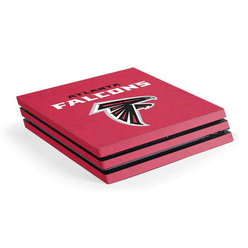 NFL Atlanta Falcons - Alternate Distressed PS4 Pro Console Skin