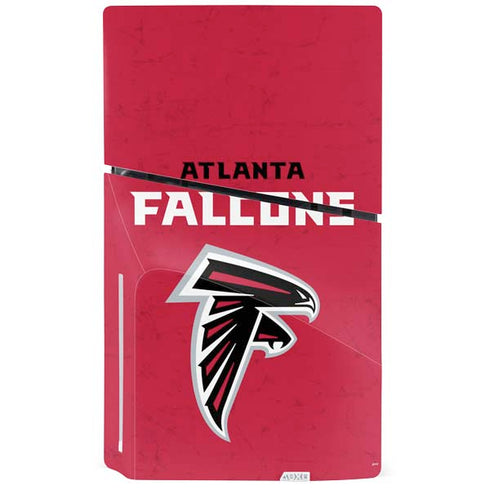 NFL Atlanta Falcons - Alternate Distressed PS5 Slim Disk Console Skin