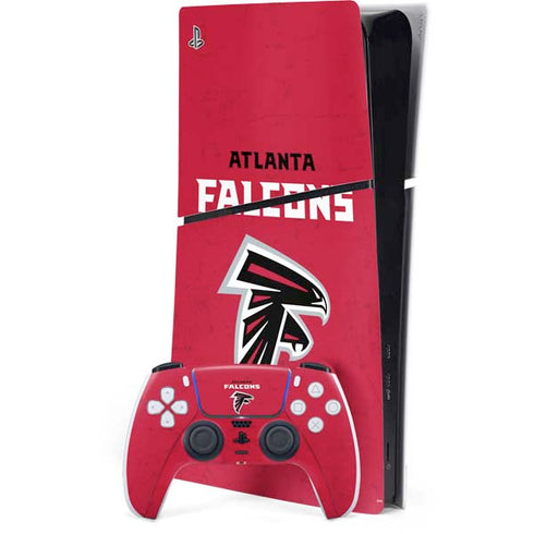 NFL Atlanta Falcons - Alternate Distressed PS5 Slim Digital Edition Console Skin