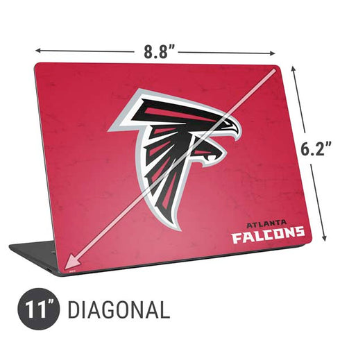 NFL Atlanta Falcons - Alternate Distressed Universal Laptop 11in (8.8 x 6.2in) Skin