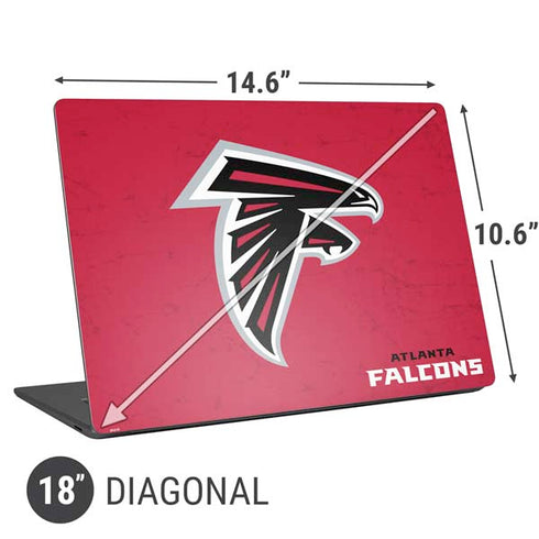 NFL Atlanta Falcons - Alternate Distressed Universal Laptop 18in (14.6 x 10.6in) Skin
