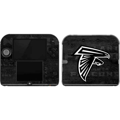 NFL Atlanta Falcons Black & White Nintendo 2DS Skin